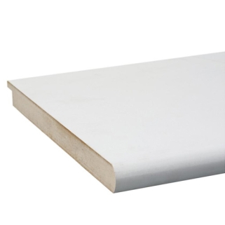 Bullnosed MDF Window Board White Primed 25mm x 294mm x 3.66m
