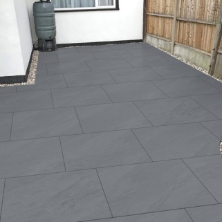 Cathedral Anthracite Outdoor Porcelain Paving Tile 600x900x20mm