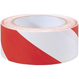 Mammoth PVC Hazard Tape Red/White 50mm x 33m CEM1CEM1