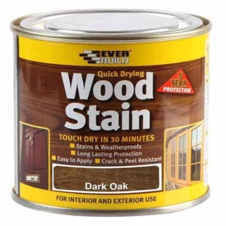 Everbuild Woodstain Satin Dark Oak 750ml WSTAINSDO07