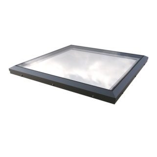 Flat Glass Roof Light on Builders Upstand Unvented Non Opening 1200x900mm MGT007