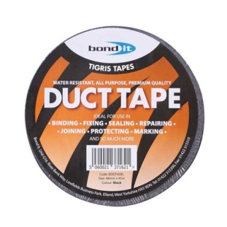 Gaffa Duct Tape Black 50mm x 45m BDDT45BL