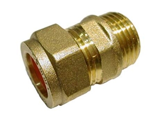 Compression Straight Connector Male 15mm x 3/4" CTCM1534