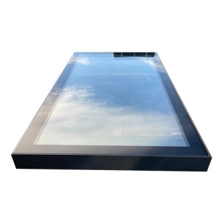 Framed Flat Glass Rooflight Double Glazed Window 600x1800mm