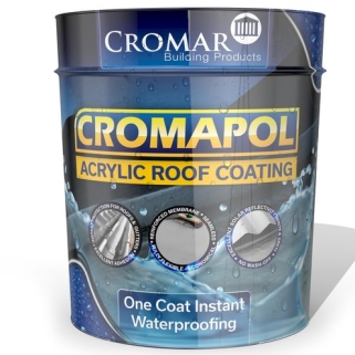 Cromar Cromapol One Coat Instant Waterproofing Acrylic Coating Grey 20Kg APOL/20
