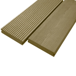 Composite Solid Decking Board Prime Woodgrain Teak 132 x 21mm 3.6m long