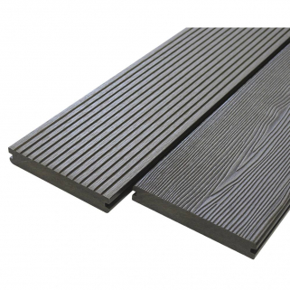 Composite Solid Decking Board Vintage Double Sided Grey 146 x 23mm 3.6m long