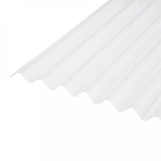 PVC Corrugated Roof Sheet Clear 1.1mm x 762mm x  3050mm