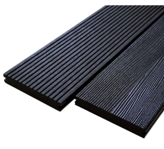 Composite Solid Decking Board Vintage Double Sided Ebony 146 x 23mm 3.6m long