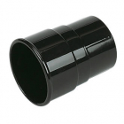 68mm Round Downpipe Connector Black AS1BL