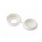 White Hinged Cover Caps Pack of 100