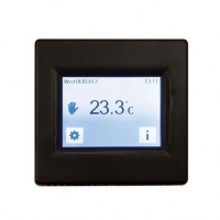 ECOFLOOR  Underfloor Heating Black Touch Screen Thermostat ET16B